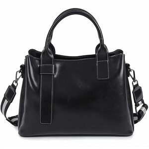 9810 Leather Tote Bag Satchel Handbags with 2 Interchangeable Straps